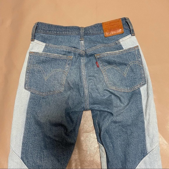 Levi’s 501 Patches Button fly slim straight Jeans - Picture 11 of 12